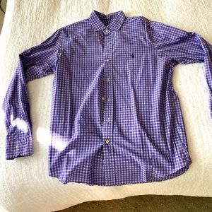 POLO RALPH LAUREN Men's Luxury Purple Oxford, Medium (LIKE NEW).